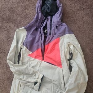 Volcom Women's Lavender and Coral Ski Jacket